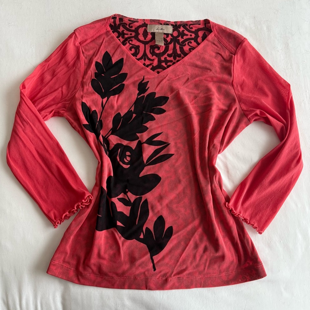 Y2K Mesh Quarter Sleeve Top - Picture 6 of 6